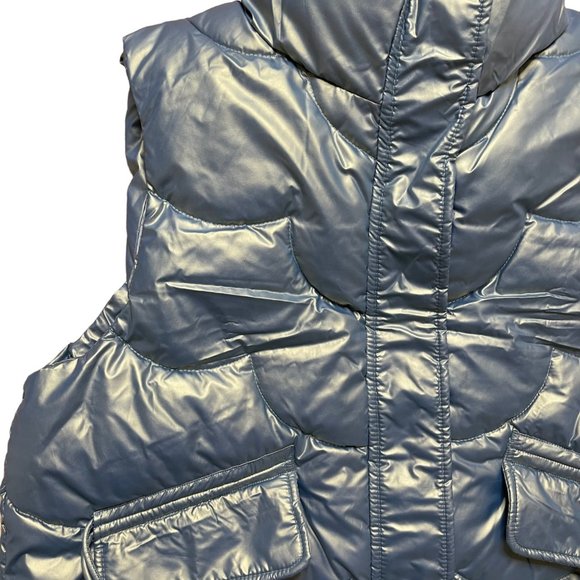 Womens|Padded Vest|Size XL|Bright Green |Turtleneck|Full Zipper|Mid Length - Picture 9 of 16